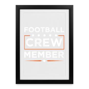 Équipe de football - Affiche encadrée (27 × 37 cm) - noir - Devant