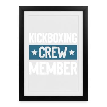 Kickboxing Crew - Framed poster (27 × 37 cm) - black - Front