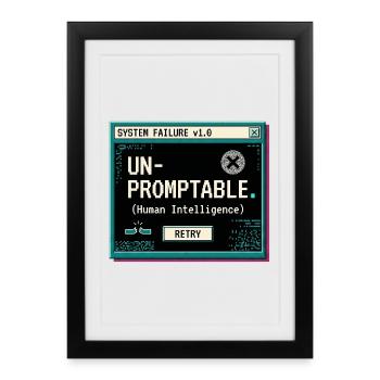 Impossible à envisager - Affiche encadrée (27 × 37 cm) - noir - Devant