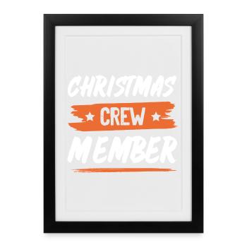 Équipage de Noël - Affiche encadrée (27 × 37 cm) - noir - Devant