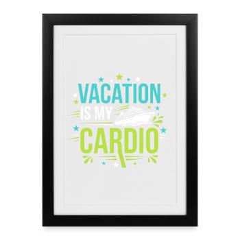 Cruising Granny, Grandma On Deck, - Framed poster (27 × 37 cm) - black - Front