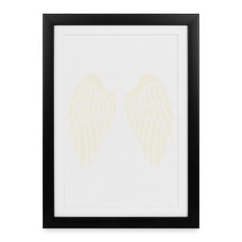 Angel Wings - Angel Wings Remembrance Guardian Angel - Framed poster (27 × 37 cm) - black - Front