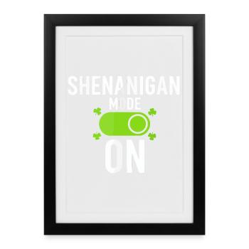 Shenanigan Fashion Green - Framed poster (27 × 37 cm) - black - Front