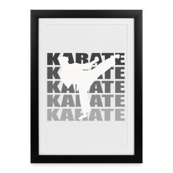 Karate - Framed poster (27 × 37 cm) - black - Front