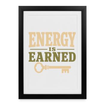 Protection de mon énergie, spirituelle - Affiche encadrée (27 × 37 cm) - noir - Devant