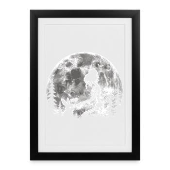Skeleton Boop Creepy Cute Bunny Goth - Framed poster (27 × 37 cm) - black - Front