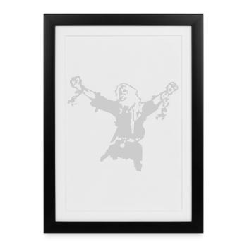Freedom fighter - Framed poster (27 × 37 cm) - black - Front