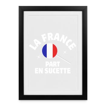 France, c'était mieux avant, Français - Affiche encadrée (27 × 37 cm) - noir - Devant