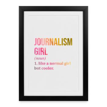 Journalist Journalist Journalist - Framed poster (27 × 37 cm) - black - Front