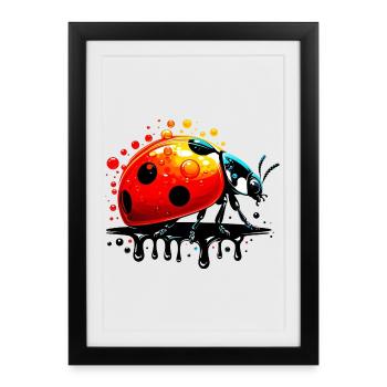 Ladybird - Framed poster (27 × 37 cm) - black - Front