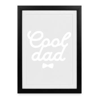 Elegant Father’s Day Gift Print - Framed poster (27 × 37 cm) - black - Front