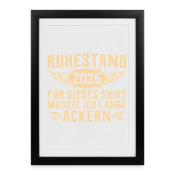 Retired Farewell Colleague - Retirement 2026 - Framed poster (27 × 37 cm) - black - Front