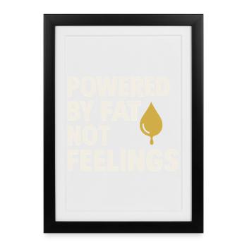 Fromager Fierté Culture depuis la naissance Burrs - Affiche encadrée (27 × 37 cm) - noir - Devant