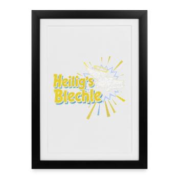 Heiligs Bleche Auto Heiligenschein - Framed poster (27 × 37 cm) - black - Front