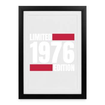 Limited Edition 1976 – Original since '76 white - Framed poster (27 × 37 cm) - black - Front