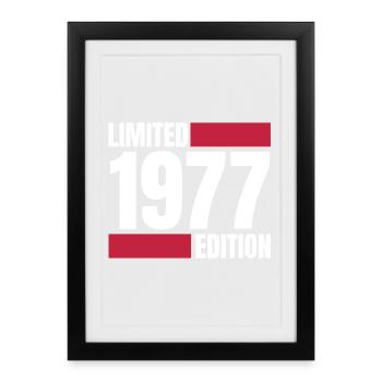 Edition limitée 1977 – Original depuis '77 - Affiche encadrée (27 × 37 cm) - noir - Devant