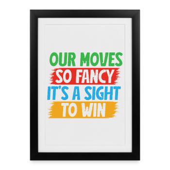 Hobby Horse Rider Moves Fancy Sight To Win - Framed poster (27 × 37 cm) - black - Front