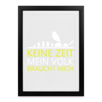 No time my colony needs me beekeeper beekeeping - Framed poster (27 × 37 cm) - black - Front