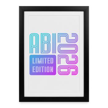 ABI 2026 Vintage Neon Limited Edition - Framed poster (27 × 37 cm) - black - Front