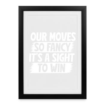 Hobby Horse Rider Moves Fancy Sight To Win - Framed poster (27 × 37 cm) - black - Front