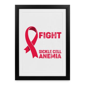 Sickle cell anemia - Framed poster (27 × 37 cm) - black - Front
