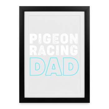 Pigeon Race Pigeon Pigeons - Framed poster (27 × 37 cm) - black - Front