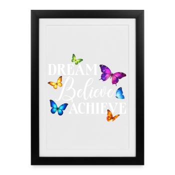 Inspiring Butterfly Monarch Butterfly Garden - Framed poster (27 × 37 cm) - black - Front