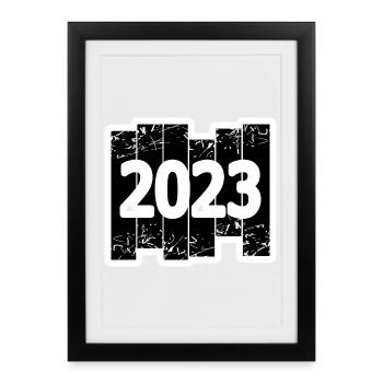 2023 - Affiche encadrée (27 × 37 cm) - noir - Devant