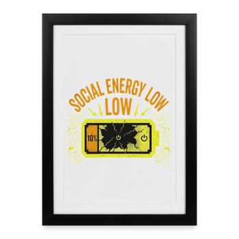 Pression sociale - Affiche encadrée (27 × 37 cm) - noir - Devant