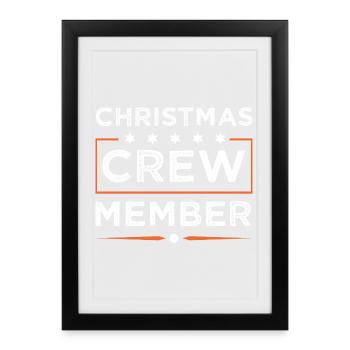 Équipage de Noël - Affiche encadrée (27 × 37 cm) - noir - Devant