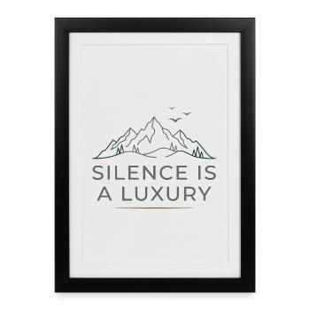 La tranquillité est un luxe - Affiche encadrée (27 × 37 cm) - noir - Devant