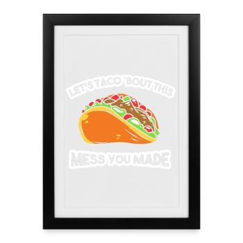School caretaker - Framed poster (27 × 37 cm) - black - Front