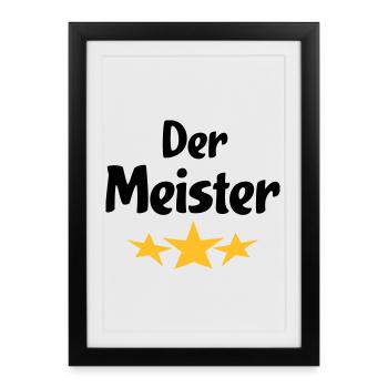 Des cadeaux amusants pour le patron - Affiche encadrée (27 × 37 cm) - noir - Devant