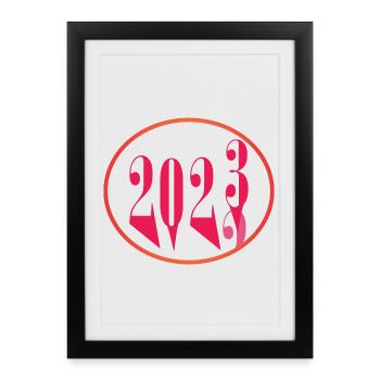2022 2023 - Affiche encadrée (27 × 37 cm) - noir - Devant