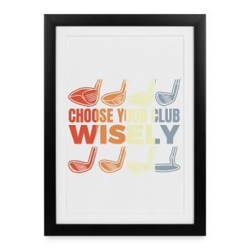 Funny Golf Joke - Framed poster (27 × 37 cm) - black - Front