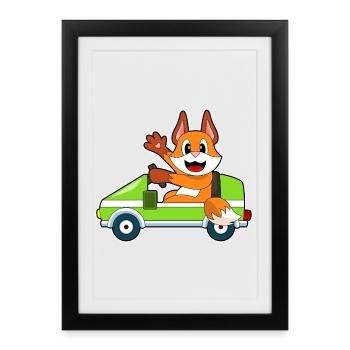 Fuchs Car - Framed poster (27 × 37 cm) - black - Front