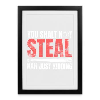 Baseball Player Joke - Framed poster (27 × 37 cm) - black - Front