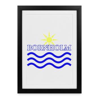 BORNHOLM-Sun Water - Framed poster (27 × 37 cm) - black - Front