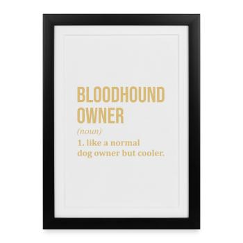 Chien de chasse Chien de chasse - Affiche encadrée (27 × 37 cm) - noir - Devant