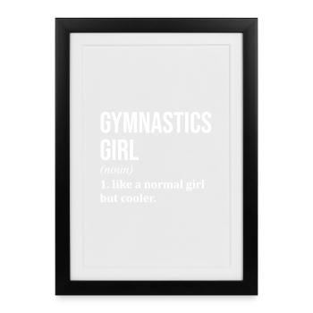 Gymnastics Gymnastics Gymnastics - Framed poster (27 × 37 cm) - black - Front