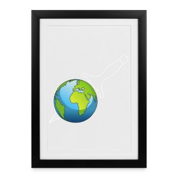 Murder of Planet Earth - Framed poster (27 × 37 cm) - black - Front