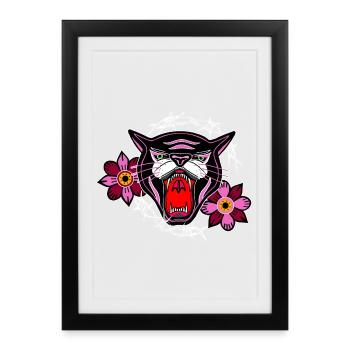 Pinkpink Panther - Framed poster (27 × 37 cm) - black - Front