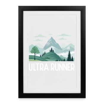 Ultra Runner - Framed poster (27 × 37 cm) - black - Front