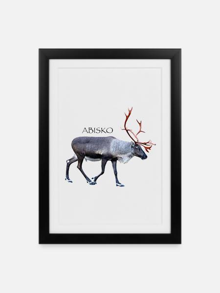 ABISKO Nationalpark Schweden - Gerahmtes Poster (27 × 37 cm) - Schwarz