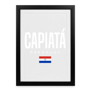 Capiatá, Paraguay, Paraguayen - Affiche encadrée (27 × 37 cm) - noir - Devant