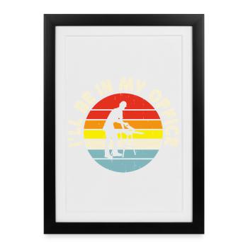 Funny Woodworker Woodworker Gift - Framed poster (27 × 37 cm) - black - Front