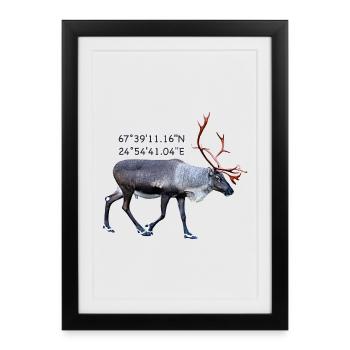 Kittila - Framed poster (27 × 37 cm) - black - Front