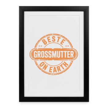 Best Grandma Gift Grandma - Framed poster (27 × 37 cm) - black - Front