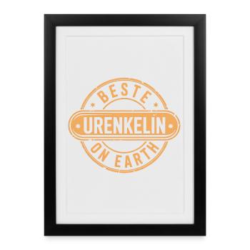 Best great-granddaughter - Framed poster (27 × 37 cm) - black - Front
