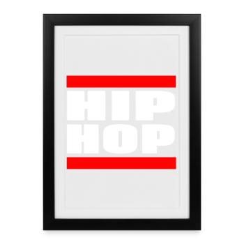 Beat Flow Culture Urban Sound Expression - Framed poster (27 × 37 cm) - black - Front
